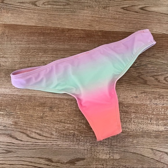 NWT Over The Weekend Pastel Rainbow Bikini Bottom - Picture 6 of 6